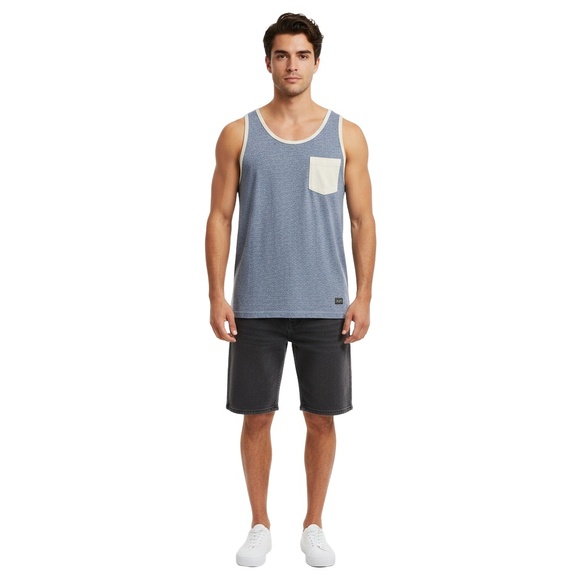 O'NEILL Tank Top Mens Size Large Heather Blue Casual Surf Beachwear - Picture 1 of 5
